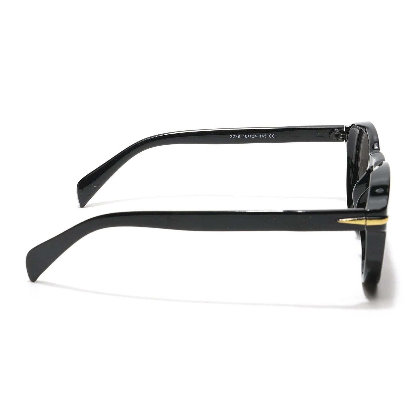 voyage|Vellum | Crystal Round Sunglasses