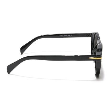 voyage|Vellum | Crystal Round Sunglasses