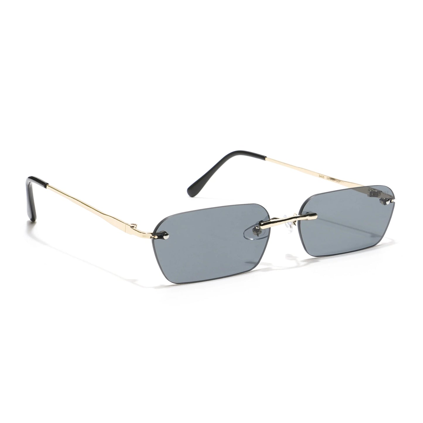 Underdog | Black Rimless Rectangle Sunglasses
