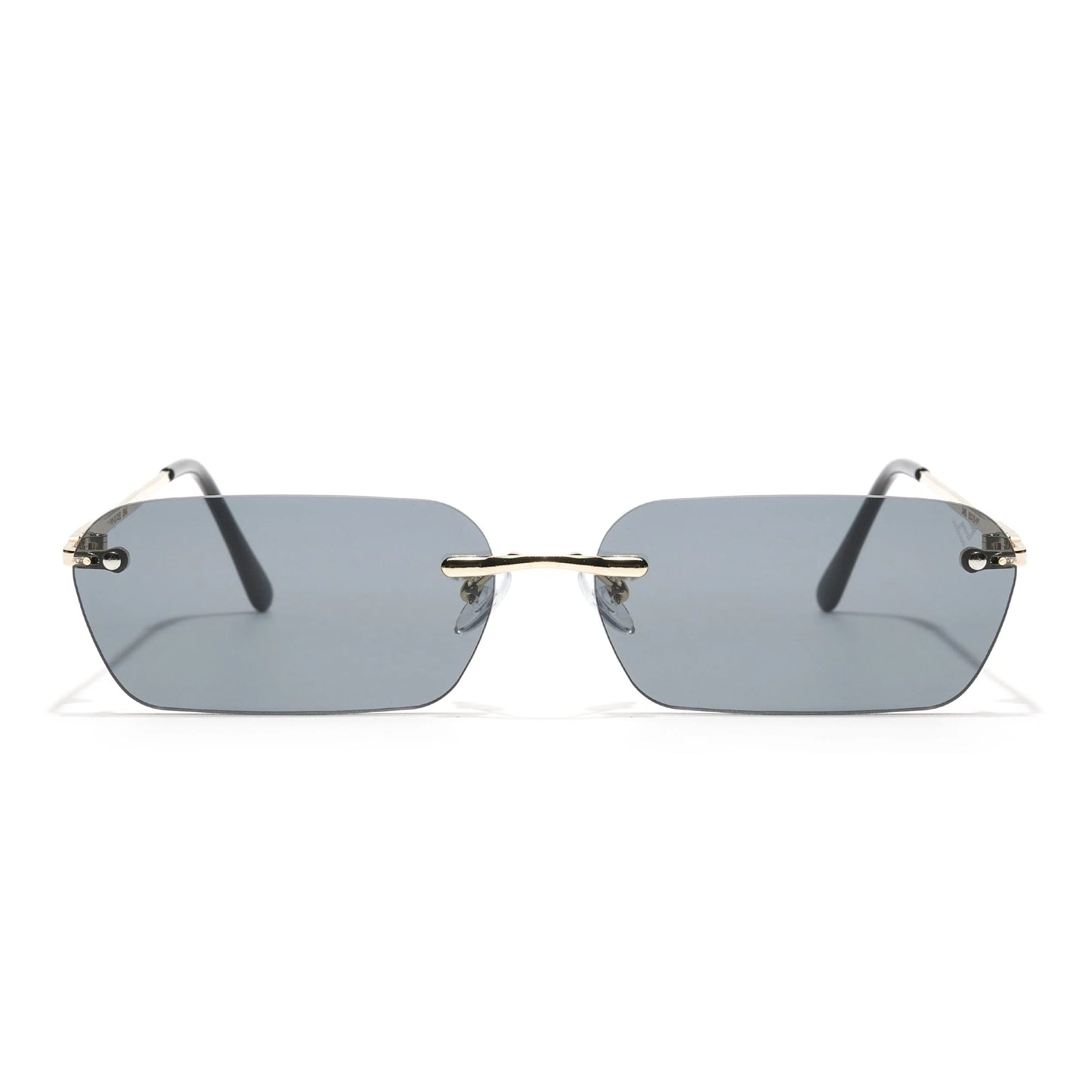 Underdog | Black Rimless Rectangle Sunglasses