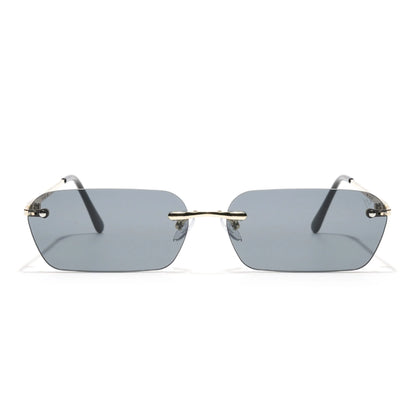 Underdog | Black Rimless Rectangle Sunglasses