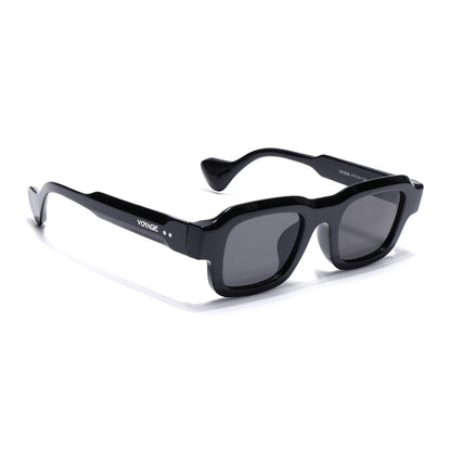Noir | Black Square Sunglasses for Men & Women