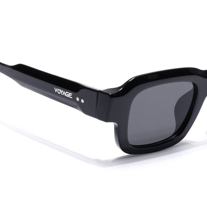 Noir | Black Square Sunglasses for Men & Women