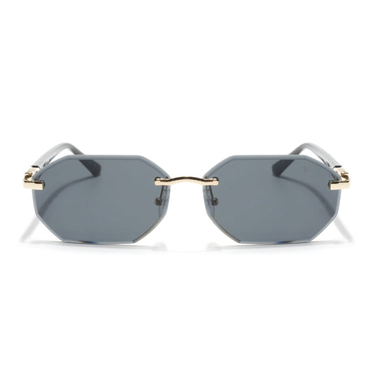 Voyge Slayr | Black Rimless Sunglasses