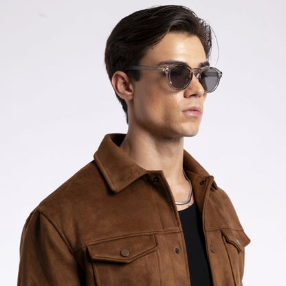 Vellum | Crystal Round Sunglasses