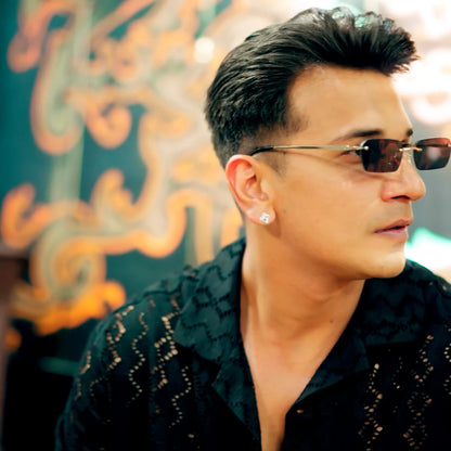 Underdog | Black Rimless Rectangle Sunglasses