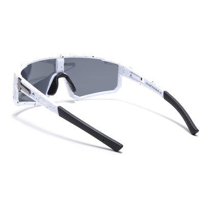 Drift Polarized Sunglasses (Black Lens | White Frame)